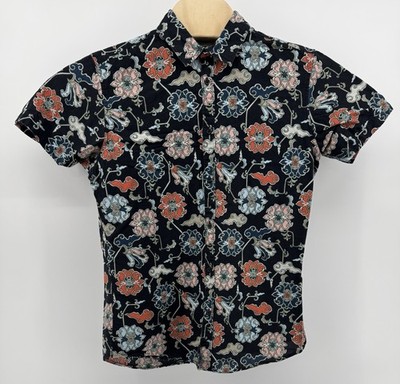 Jack & Jones Hawaiian Shirt Men's Size L Slim Fit Floral Tropical Beach Aloha