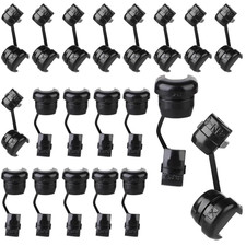 20PCS Electric Cable Protection Cord Buckle Black Wire Cover round Nylon Cable S