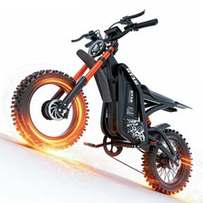 3000W 60V 30AH Electric Dirt Bike Ebike 40MPH Off-Road Motorbike for Adults&Teen