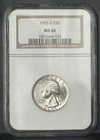 1955 D ** WASHINGTON QUARTER ** NGC MS66 ** KEY DATE **
