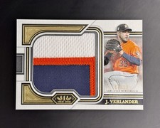 2023 Topps Tier One - Justin Verlander Prodigious Patches #PP-JV /10 (MEM)