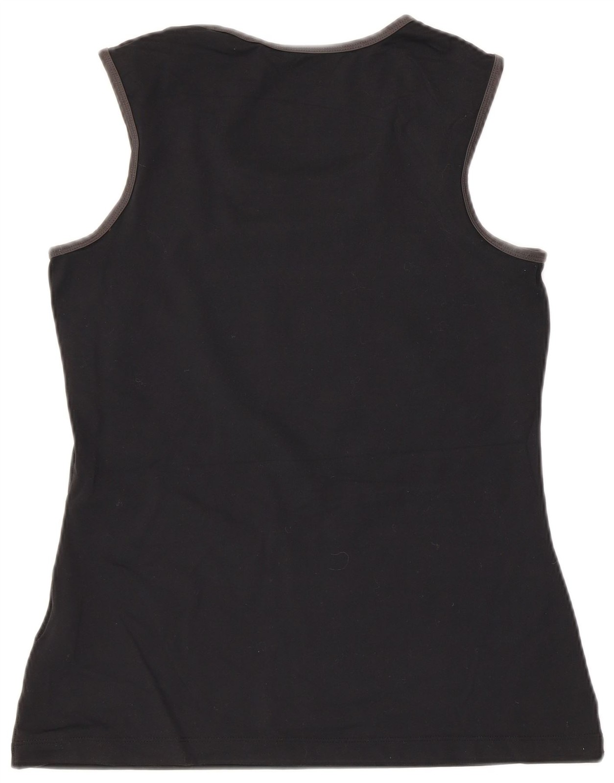 Nike Womens Dri Fit Graphic Vest Top UK 12 Medium Black Nylon CU03 thumbnail 2