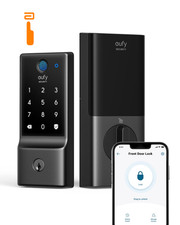 eufy Security Smart Lock C220, Fingerprint Keyless Entry Door Lock, Black