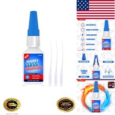30g Glass Glue - Fast-Curing  Weatherproof Adhesive for Glass Repair, Jewelr...