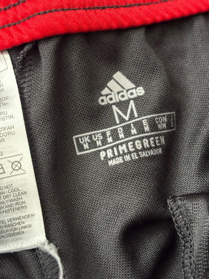 Pantalones Adidas Para Hombre Talla Grande Negro Rojo Tiro 21 Fútbol Pantalones de Pista Aeroready Foto 3 de 4