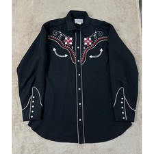 Vintage H Bar C California Ranchwear Western Shirts Men's 16 1/2 Long Sleeve EUC