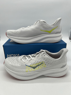 Hoka One One M Mach 6 1147790 / WNCL White Nimbus Cloud Mens Size 12 D- NEW