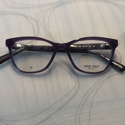 Nine West Women s Purple Cat Eye Full Rim Eyeglass Frames 50-16-140