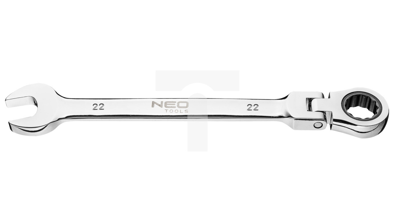 Combination wrench with joint and ratchet 30 mm 09-058