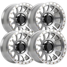 Set Of 4 Lock Off-road Yosemite 17x9 6x5.5 0mm Machined Wheels Rims 17 Inch