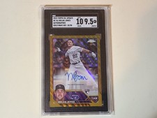 Nolan Jones 2023 Topps Chrome Update Gold Wave Ref RC Rookie /50 SGC 9.5 AUTO 10