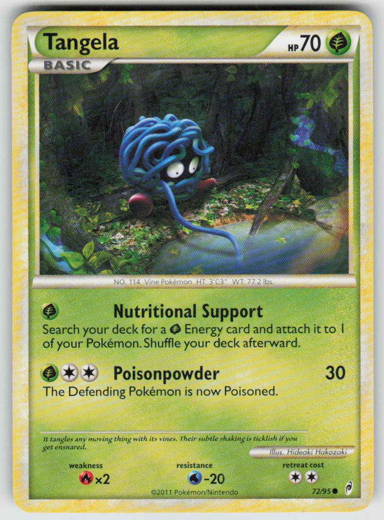 Tangela 72/95 Common Call of Legends Pokemon Moderately Played