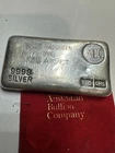 Rare Vintage 250g ABC Bullion Silver Cast Bar - 999.8 Fine Silver - Investment