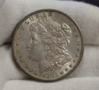 1883 S US Morgan Silver Dollar $1 AU (Cleaned, Retoned)
