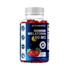 Vitamatic Sugar Free Melatonin 60mg - 60 Vegetarian Gummies