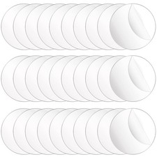 30 Pcs 2 Inch Acrylic Circle Blanks, Clear Round Acrylic Blanks Sheets Cake Disk