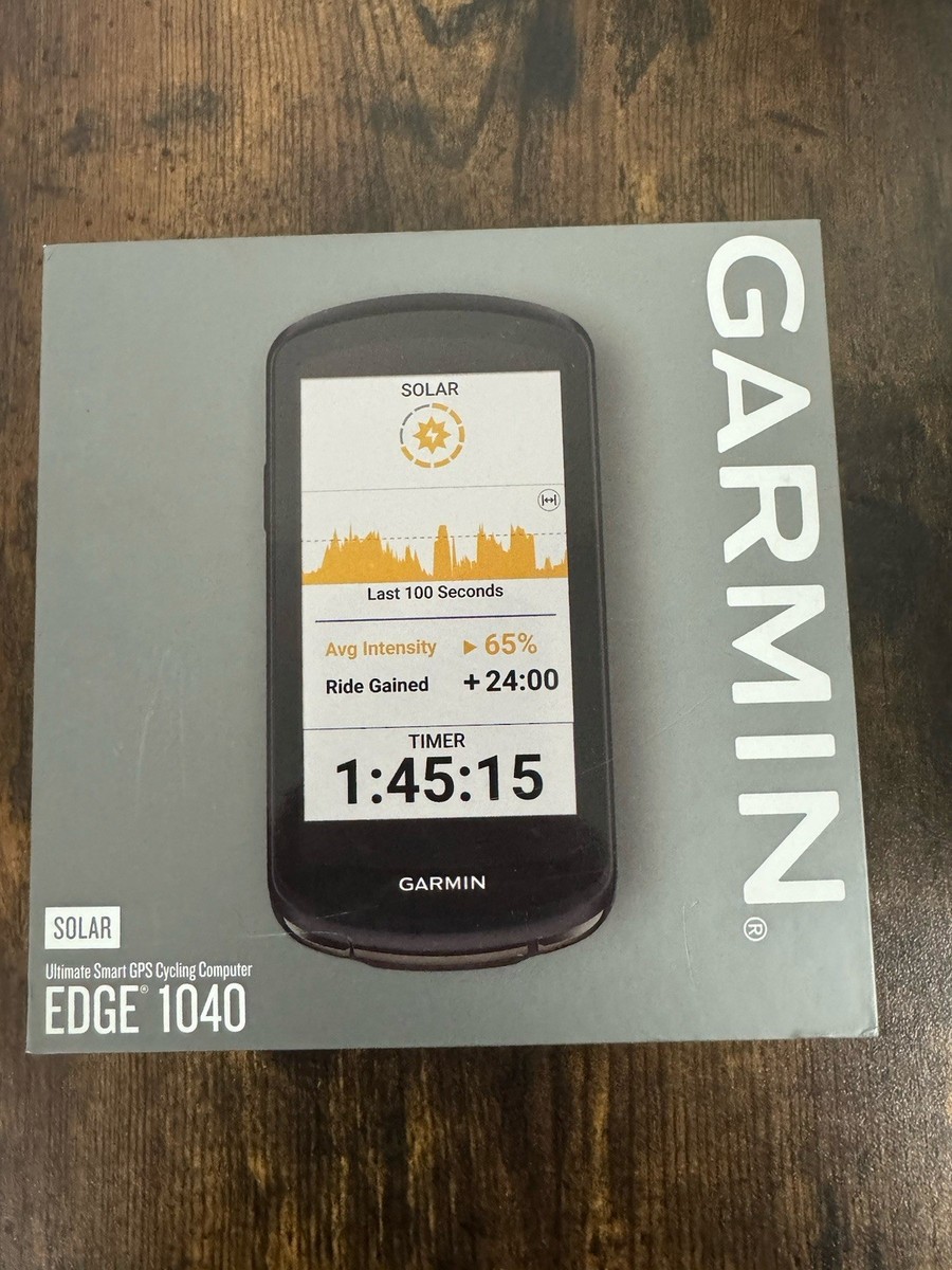 Garmin Edge 1040 Solar GPS Bike Computer Device - Black (010