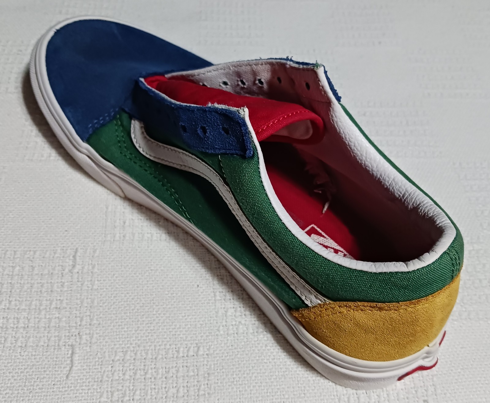 VANS Old Skool "Yacht Club" Sneakers In  Blue, Green, Yellow And Red. Size 9.5 thumbnail 10