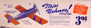 Miss Behave Kit w/ 28" or 32" Span by American Model Engineering. Ft Worth TX