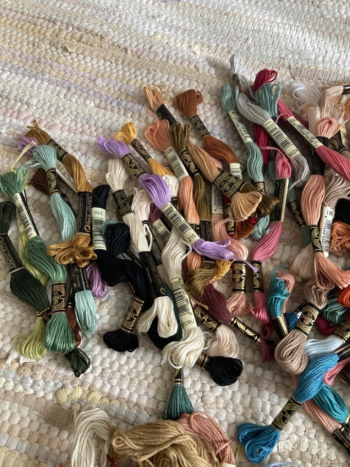 Huge Lot of 100 Assorted Color DMC Floss Plus Bonus - Image 4 of 4