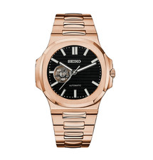 Seikmod NAUTIKO | Open Heart Rose Gold Black - Automatic - 41mm