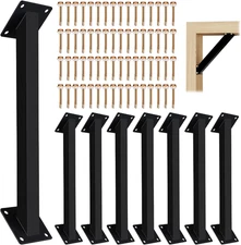 8Pcs 45 Degree Angle Support Bracket, 45° Heavy Duty Connector Brace Bracket Kit