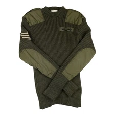 British Army Commando Sweater Woolly Pully Olive Green Medium 100cm Grade 1