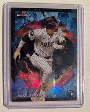 2024 Topps Finest Jackson Merrill Rookie Sky Blue Refractor #216 /150 Padres MLB