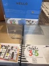 Create 365 Happy Planner Big Deluxe Planner Cover Lot Of 3 Silver, gold Blue