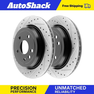 Rear Coated Disc Brake Rotors Set forÂ Jeep Grand Cherokee WK Dodge Durango