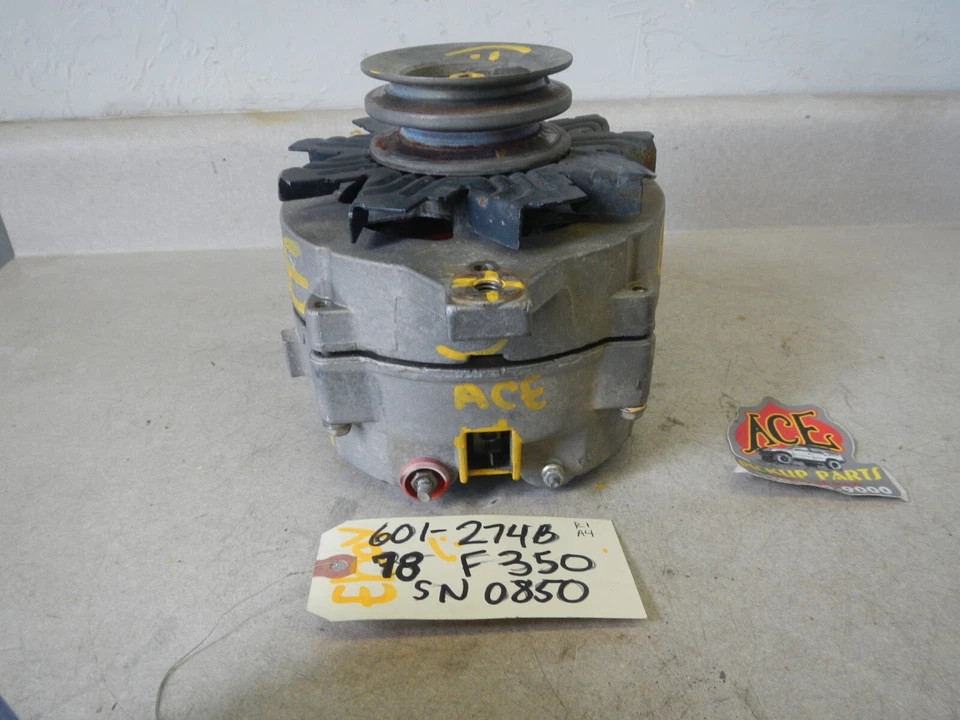 76-78 Ford F-Series E-Series Mustang 73-77 Lincoln Mercury 90 amp Alternator Foto 3 de 4