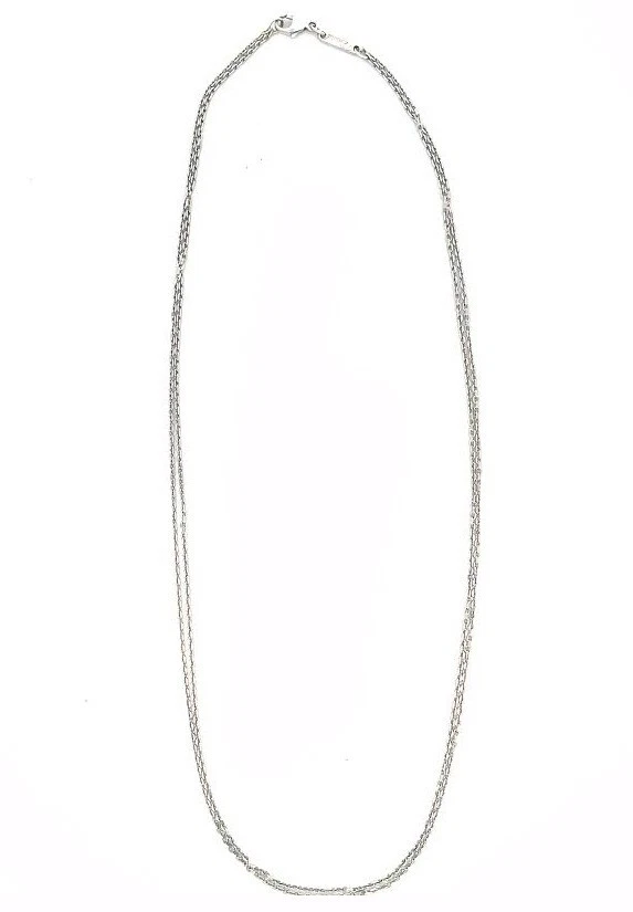 Цепочка из двух нитей Chopard Gold 18 карат белая длина 16,5 дюйма - Изображение 3 из 4