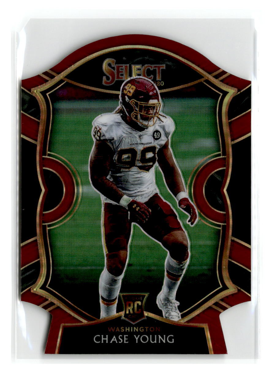 2020-Panini Select Maroon Prizm Die Cut-#64-Chase Young RC-Washington