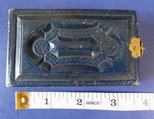 1867 ANTIQUE PHOTO ALBUM  Remick  Rice  4"x2" 12 Pages / 24 Photos