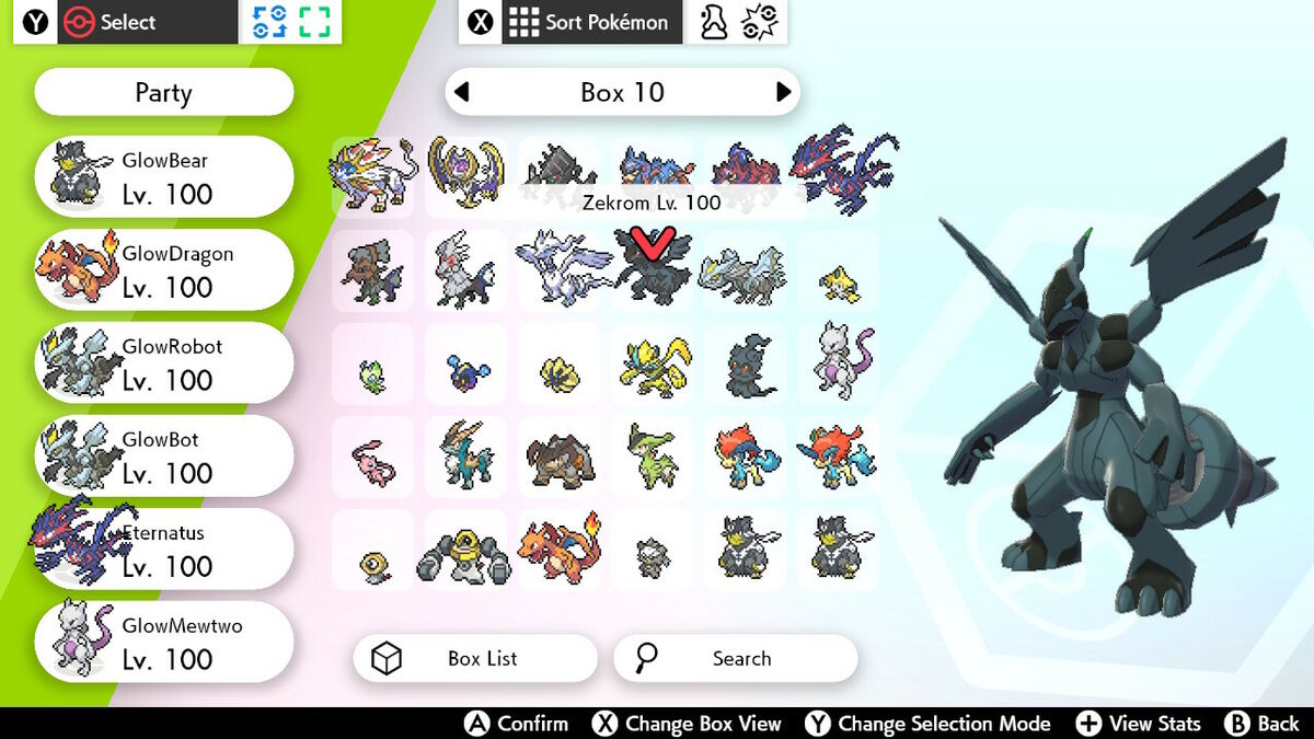 6IV Shiny Legendary Zekrom/ 6IV Pokemon / Legendary Pokemon / Pokémon Sword  and Shield