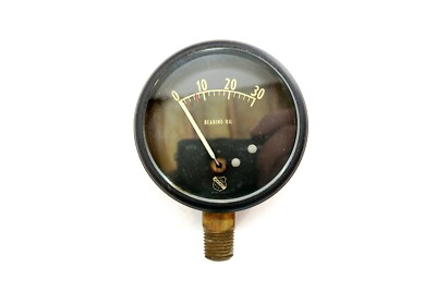 #ad Vintage ASHCROFT Bearing Oil Pressure Gauge 0 30 Nice Condition $19.59