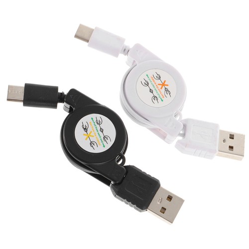 2 Pcs Telescopic Data Cable Usb Retractable Multifunctional Charging - 第 2/12 張圖片