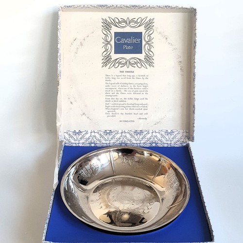 Vintage Art Deco Silver Plated Cavalier Plate, The Thistle, EPB (28) - Picture 1 of 10