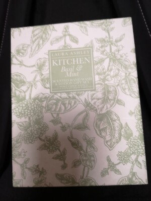 Laura Ashley Kitchen Set Seife + Handcreme Basilikum Minze Muttertag Geburtstag