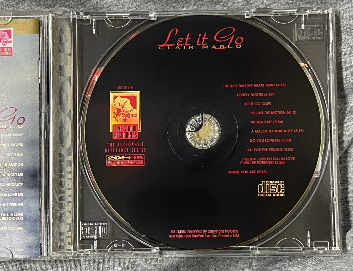 CLAIR MARLO Let It Go, Sheffield Lab 24K Gold Disc, AUDIOPHILE, NM. CLAIR MARLO Let It Go, Sheffield Lab 24K Gold Disc, AUDIOPHILE, NM.