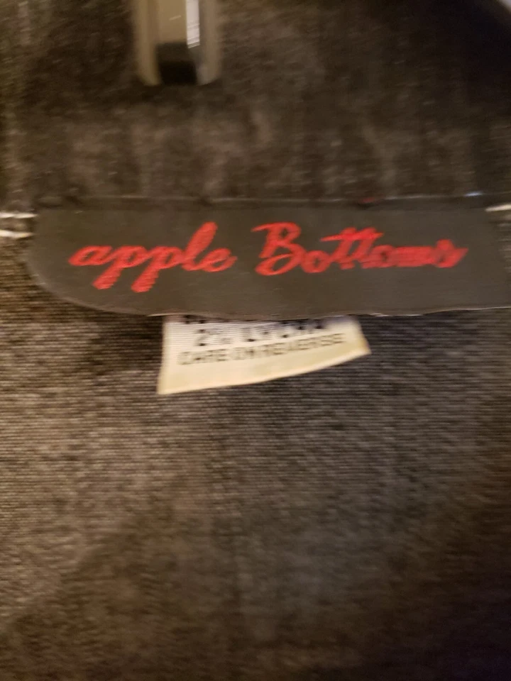 Chaqueta vaquera negra vintage Apple Bottom talla junior 9/10 Foto 3 de 4