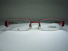 Mozaic eyeglasses Titanium half rim square oval frames men's women's NOS vintage