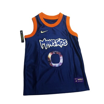 Nike DNA Space Jam 2 Monsters Jersey CZ5154-492 Sz Large Boys Youth LeBron James