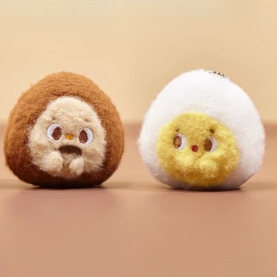 1PC Shandmoo Egg Family Series Plush 7CM Creative Cute Backpack Keychain