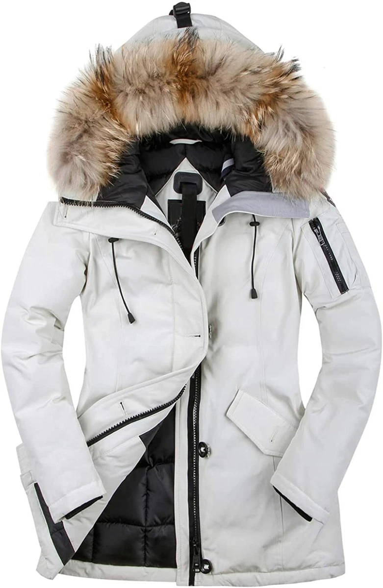 White snow deals parka