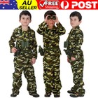 Boys Army Costume Camouflage Suit Kids Military Soldier Fancy Book Week