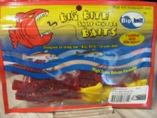6 Big Bite Saltwater 4" Bio Shrimp Baits Soft Plastic Fishing Plum Chart. Tail