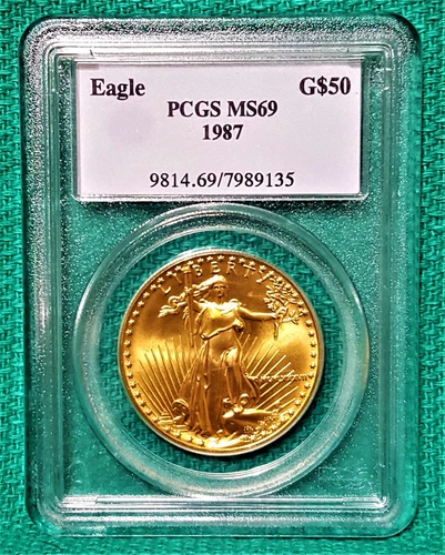1987 American Eagle $50 - 1 oz. Gold PCGS MS69