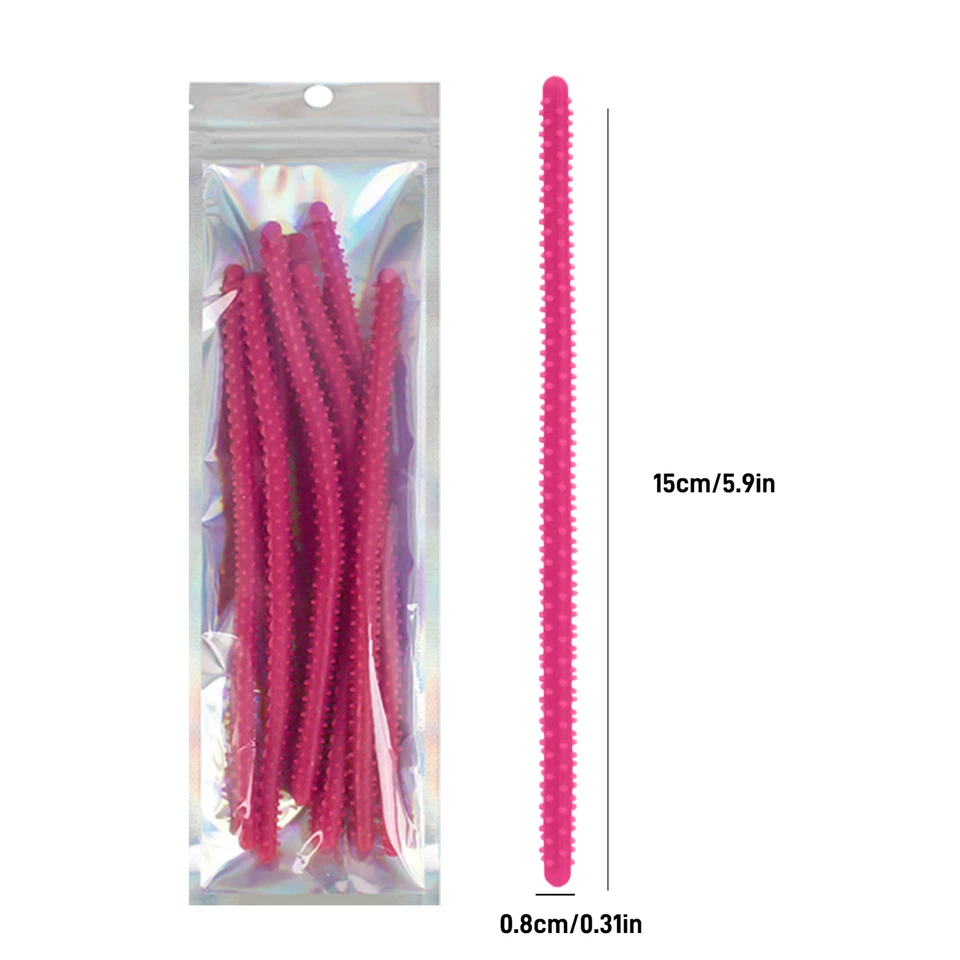 10x Spiral Hair Curlers Flexible Curling Rods Silicone Salon Tools Styling Perm - Image 4 of 4