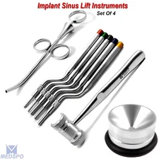 Dental Implant Sinus Lift Off Set Osteotomes Kit Bone Spreading Mallet Hammer CE